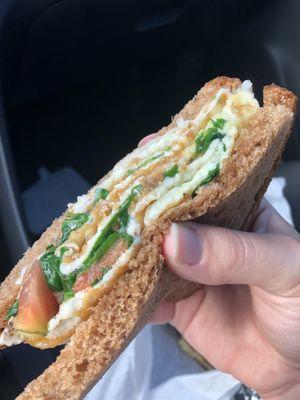 Egg white sandwich