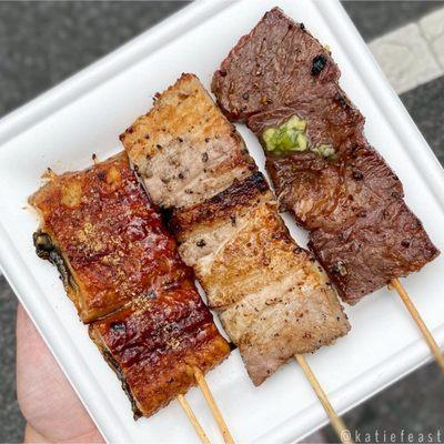 Unagi, pork and wagyu - Japan Fes 8/28/22