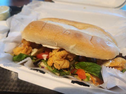 Shrimp po boy, yum!