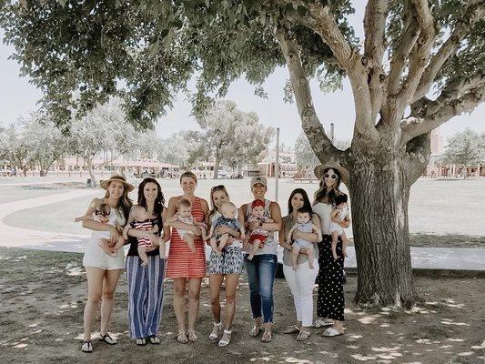 Happy Mom School moms enjoying a day at the park!!