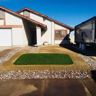 Front yard new landscaping