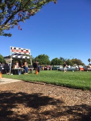 Registration booth