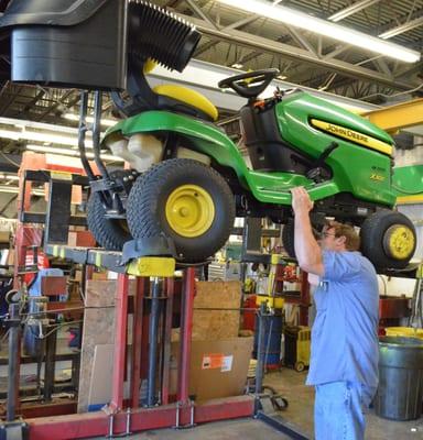 We have over 20 factory trained technicians in both our lawn and ag service departments to ensure fast turn around times.