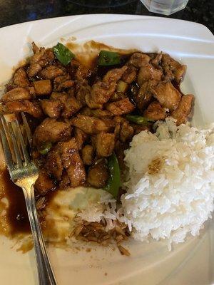 This is supposed to be cashew chicken but it is just chicken chicken