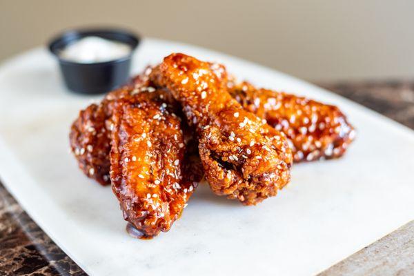 Yumm!!! Delicious Chicken Teriyaki flavored wings!