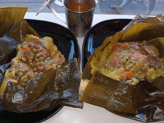 Delicious Hearty Colombian Tamales.