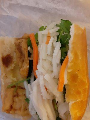 Tofu Bahn-Mi sandwich