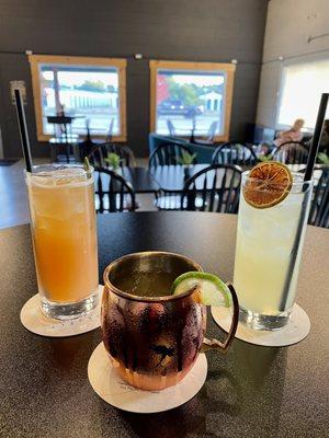 Elderflower spritz (NA), Spokane Mule, White Linen