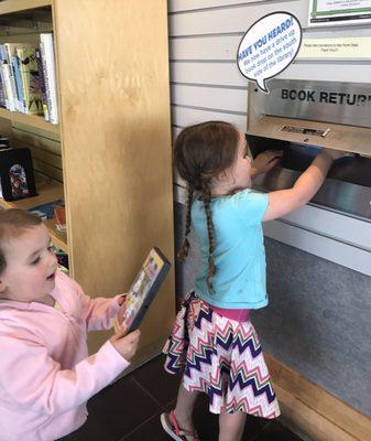 They love returning the books and dvds.