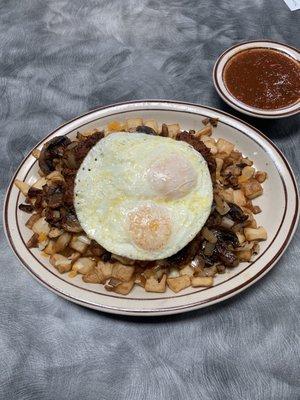 This is there Chorizo Skillet.....so yummy. The eggs were prepared perfect. The Chorizo was very fresh and plenty of it.