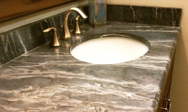 Granite counter top for bath  by Jackson Stoneworks