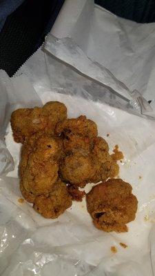 Fried gizzards