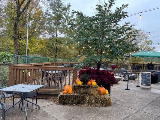 Festive Fall patio