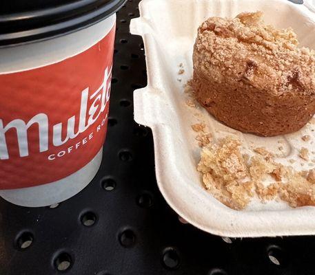 Apple cider and apple cinnamon muffin