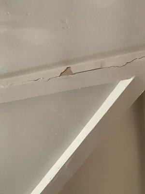 drywall crumbling off