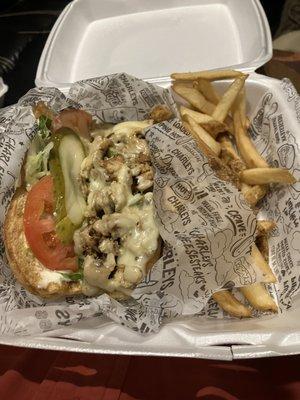 Chicken Philly and it was good