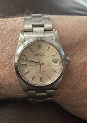 Mr Simon repaired a winding style Rolex model that has was discontinued 33 years ago.