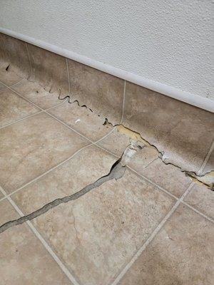 Floors falling apart