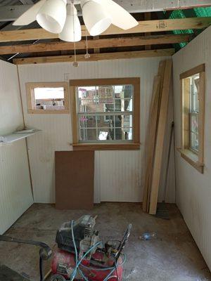 Interior remodeling job