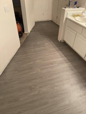 Waterproof vinyl flooring