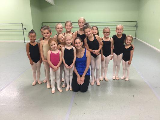 Miss Emily with her young dancers