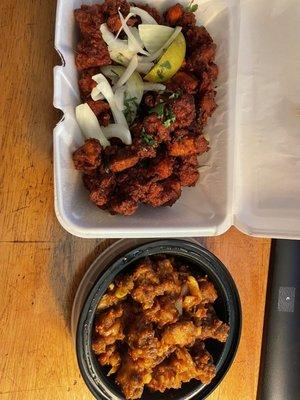 Chicken 65 and Gobi Manchurian