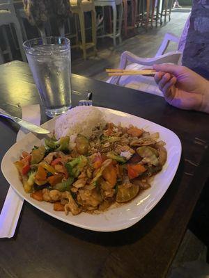 Pad Pad Mixed Veggies with Chicken (from our first visit 9/10)