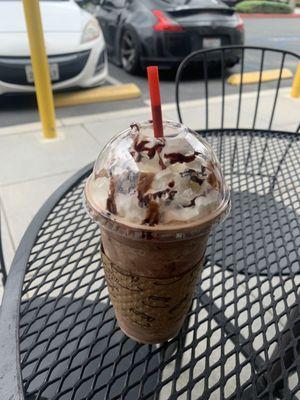 Blended mocha with yumminess added!