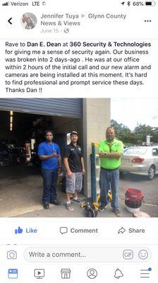 Great techs and great customers!