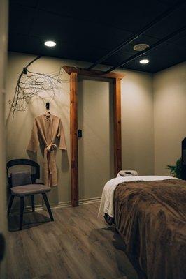 Treatment room with Ashiatsu Massage Bars