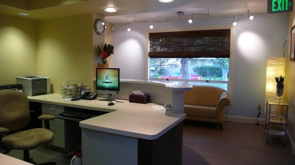 Waiting area and front desk