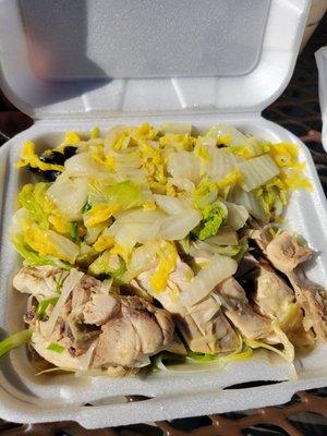 Cabbage and chicken