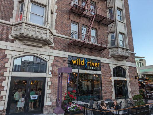 The restaurant is on the banks of the Truckee River