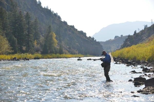 Blue Quill Guide Bob Dye. Alone on the Colorado. 