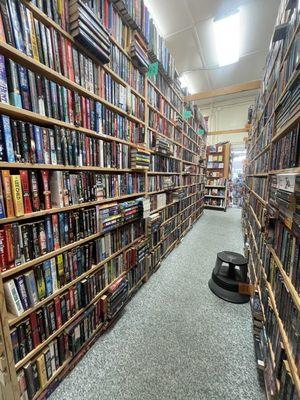 Aisles and aisles of books!