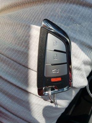 New key fob remote & cut emergency manual key for Acura