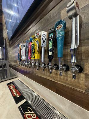 Beers on tap