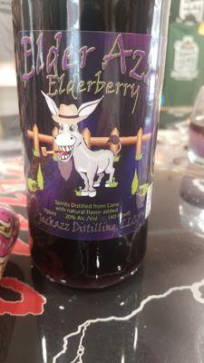 Moonshine bottle of Elderberry