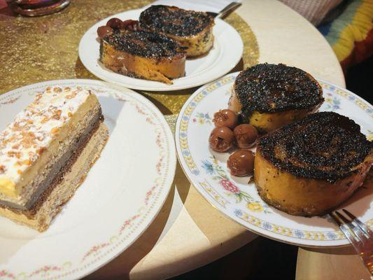 Poppy Seed Cake and Hazelnut Cake