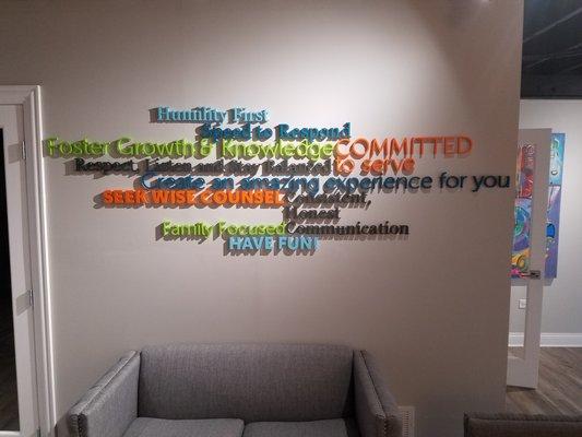 Our core values!