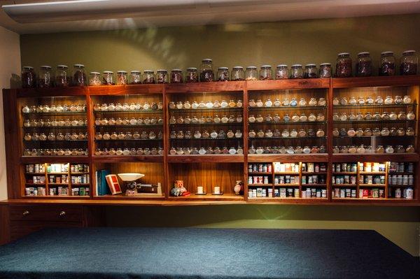 Herbal dispensary/apothecary. Patent and custom formulas.