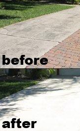 Driveway Pressure Cleaning Before And After