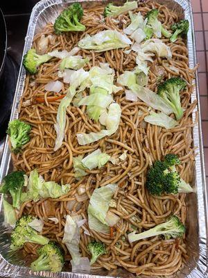 Full size party tray of Chow Mein