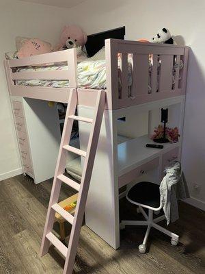 Loft bed.