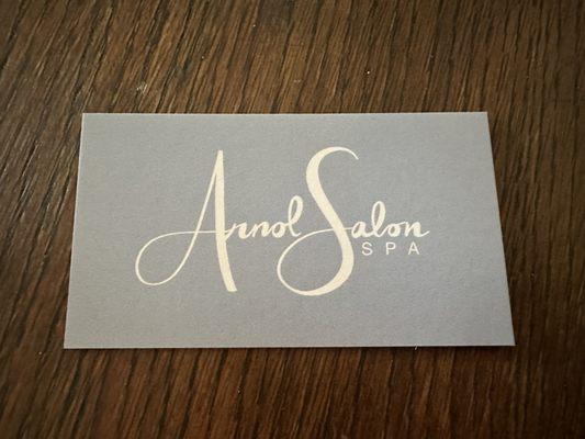 Salon business card - classy