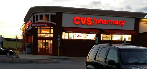 CVS Storefront at dusk...