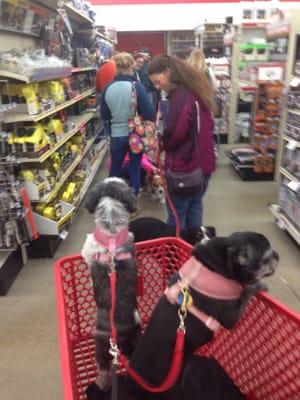 Waiting in line for vaccinations