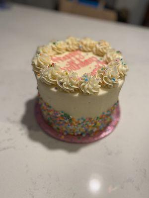 Birthday Cake - Vanilla Frosting/Red Velvet