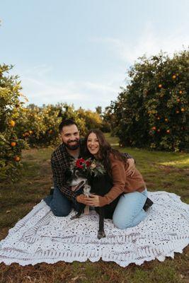 Happy family for senior photos