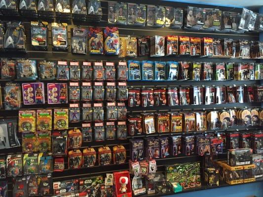 A large selection of misc. action figures and more.